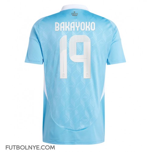 Camiseta Bélgica Johan Bakayoko #19 Visitante Equipación Eurocopa 2024 manga corta